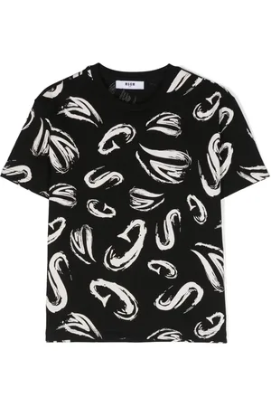 Msgm Playera con logo estampado