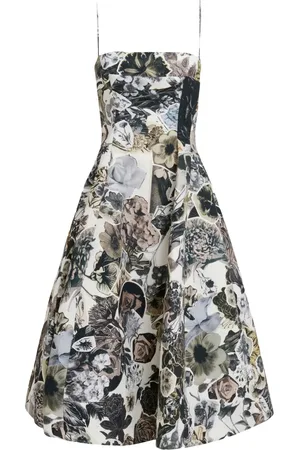 Marni Vestido midi con diseño acampanado y estampado floral