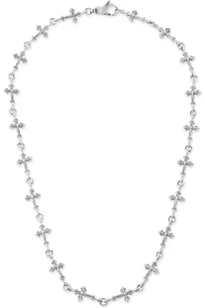 EMANUELE BICOCCHI Collar Avelli Cross en plata de ley