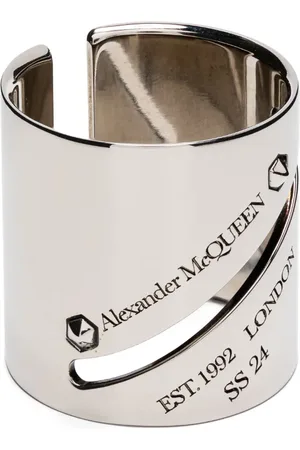 Alexander McQueen Anillo Identity Tag grabado