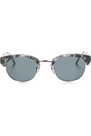Thom Browne Lentes de sol con armazón ovalada