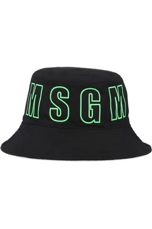 Msgm Gorro de pescador con logo estampado