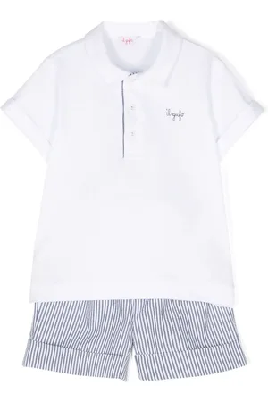 Il gufo Set de shorts con motivo de rayas