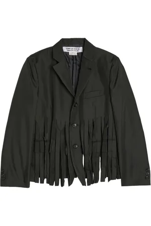 Comme des Garçons Blazer con botones y flecos