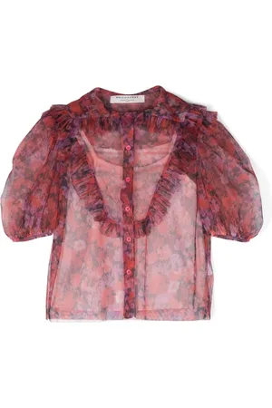PHILOSOPHY DI LORENZO SERAFINI Blusa semitransparente con volantes