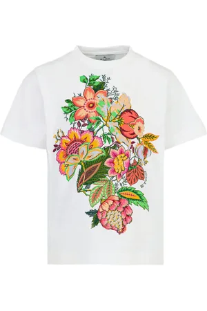 Etro Playera con bordado floral