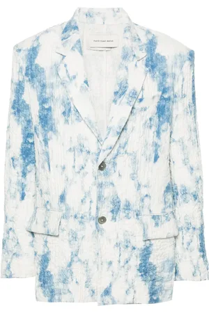 Feng Chen Wang Blazer de tejido seersucker con botones