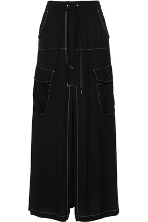 Pinko Falda midi Gulp con costuras en contraste