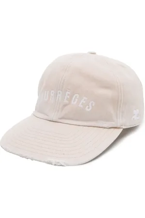 Courrèges Gorra con efecto envejecido