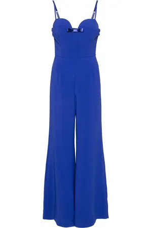 Elisabetta Franchi Jumpsuit ancho con detalle de moño