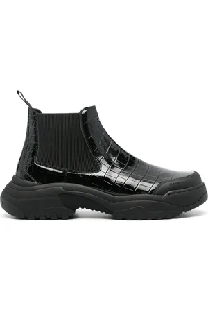 Kennel & Schmenger Botas chelsea con efecto de piel de cocodrilo