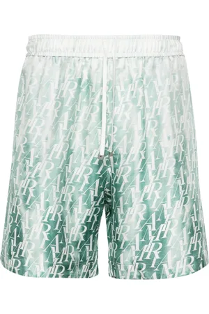 AMIRI Shorts de seda Gradiant Repeat
