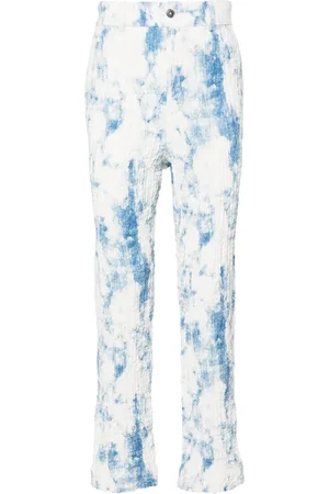 Feng Chen Wang Pantalones tapered con tiro medio