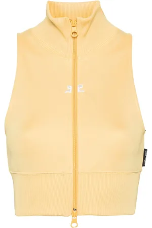 Courrèges Top corto con cierre