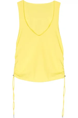 Patrizia Pepe Top fruncido con cuello en V