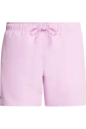 Lacoste Shorts de playa con cordones en la pretina y aplique del logo