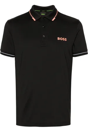 HUGO BOSS Playera tipo polo con logo estampado