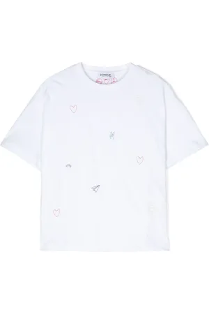 Dondup Playera con motivo bordado