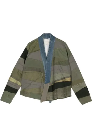 GREG LAUREN Chamarra con diseño patchwork