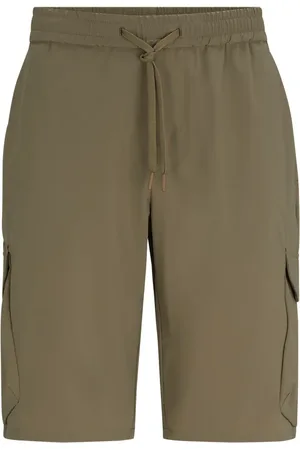 HUGO BOSS Shorts cargo con cordones en la pretina