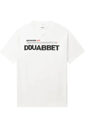 DOUBLET Playera con texto estampado