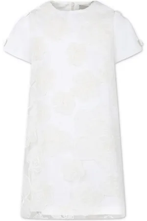 Simonetta Vestido con apliques florales