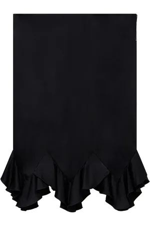 Stella McCartney Falda midi con diseño satinado y volantes