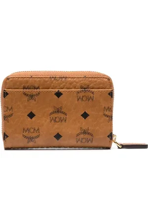 MCM Cartera con logo estampado y cierre