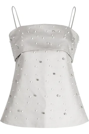 STINE GOYA Top Una con detalles de cristal