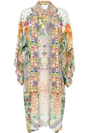 Camilla Bata con estampado Flowers of Neptune