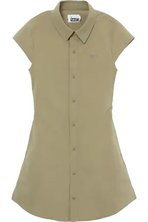Izzue Vestido camisero con logo bordado