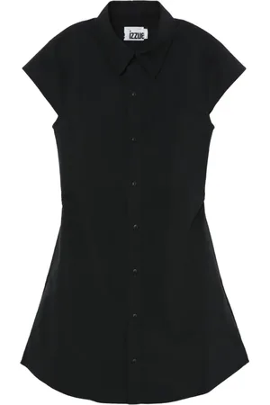 Izzue Vestido camisero acampanado