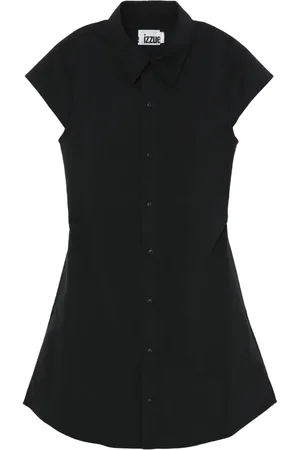 Izzue Vestido camisero acampanado