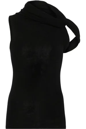 Rick Owens Top tejido con cuello de tortuga