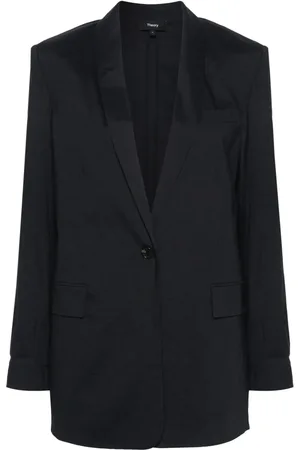 THEORY Blazer con botones y solapas de esmoquin