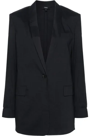THEORY Blazer con botones y solapas de esmoquin
