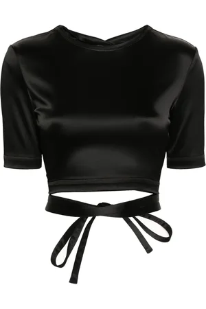 Patou Playera satinada con espalda abierta