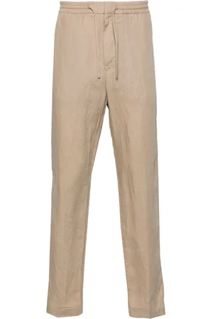 CANALI Pantalones tapered con tiro medio