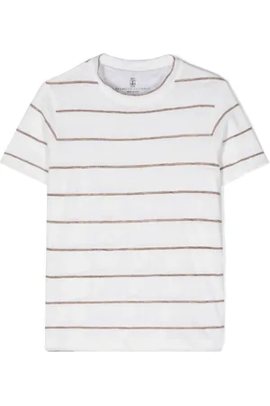 Brunello Cucinelli Playera con rayas