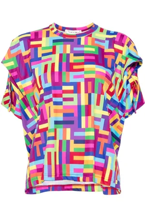 Comme des Garçons Playera con motivo geométrico