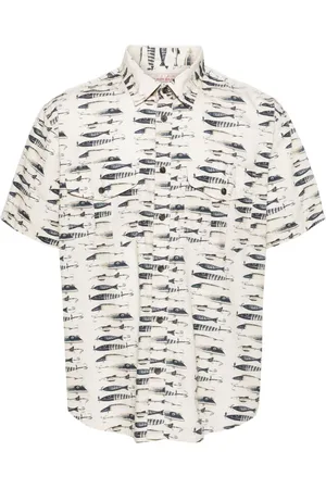 Filson Camisa con peces estampados