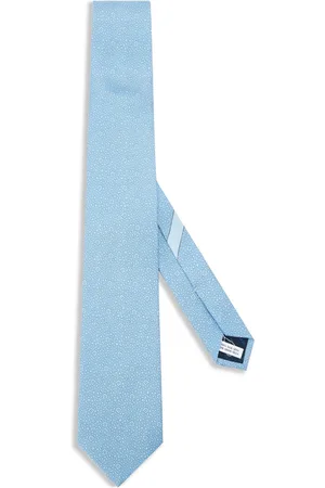 Salvatore Ferragamo Corbata de seda con estampado Round