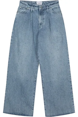 Halfboy Jeans anchos con parche del logo