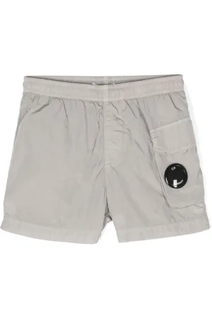 C.P. Company Shorts de playa con detalle Lens