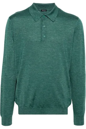 Kiton Playera tipo polo de tejido fino