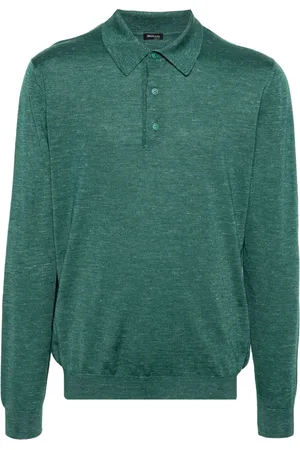 Kiton Playera tipo polo de tejido fino