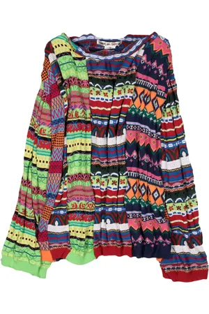 Comme des Garçons Suéter con diseño patchwork