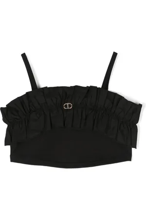 Twin-Set Top corto con volantes