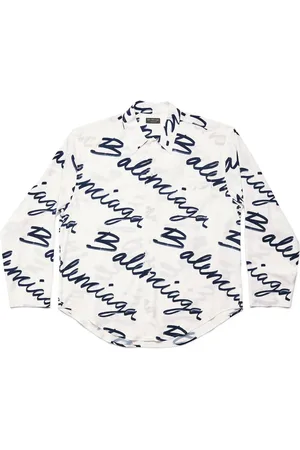 Balenciaga Camisa manga larga con logo estampado