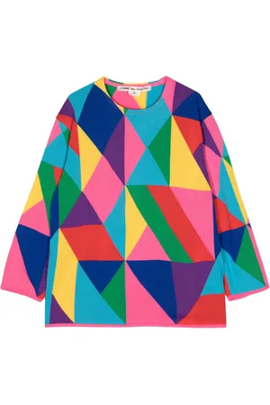 Comme des Garçons Suéter con motivo geométrico